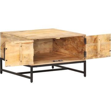 vidaXL Salontafel 67x67x45 cm massief mangohout