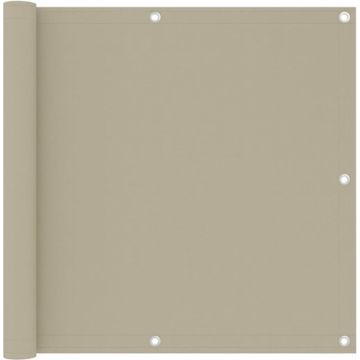 vidaXL Balkonscherm 90x500 cm oxford stof beige