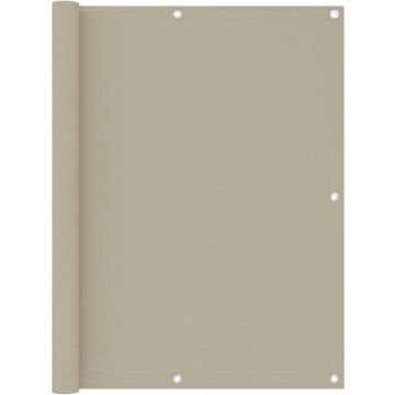 vidaXL Balkonscherm 120x500 cm oxford stof beige