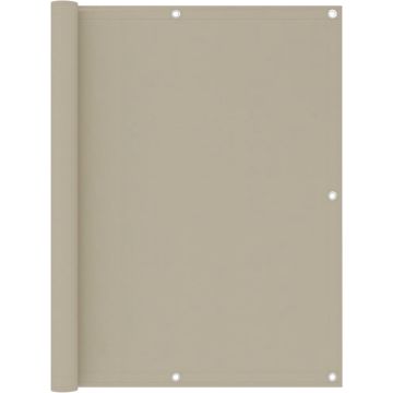 vidaXL Balkonscherm 120x600 cm oxford stof beige