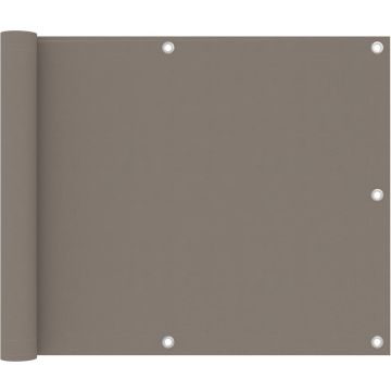 vidaXL Balkonscherm 75x300 cm oxford stof taupe