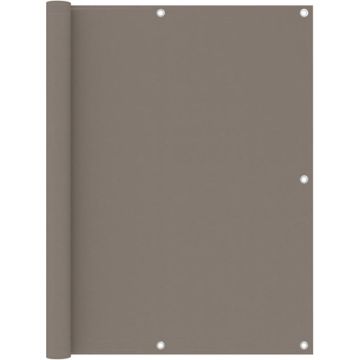 vidaXL Balkonscherm 120x400 cm oxford stof taupe