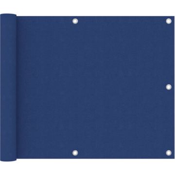 vidaXL Balkonscherm 75x500 cm oxford stof blauw