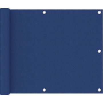 vidaXL Balkonscherm 75x600 cm oxford stof blauw