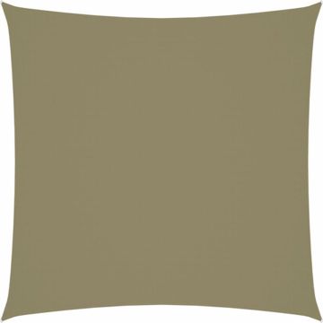 vidaXL Zonnescherm vierkant 4x4 m oxford stof beige