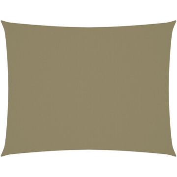 vidaXL Zonnescherm rechthoekig 2,5x4 m oxford stof beige