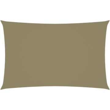 vidaXL Zonnescherm rechthoekig 2,5x5 m oxford stof beige