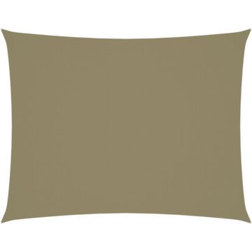 vidaXL Zonnescherm rechthoekig 3x4,5 m oxford stof beige