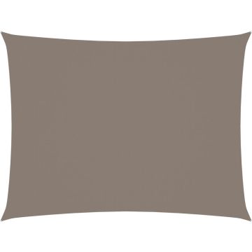 vidaXL Zonnescherm rechthoekig 3x4,5 m oxford stof taupe