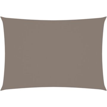 vidaXL Zonnescherm rechthoekig 3,5x5 m oxford stof taupe