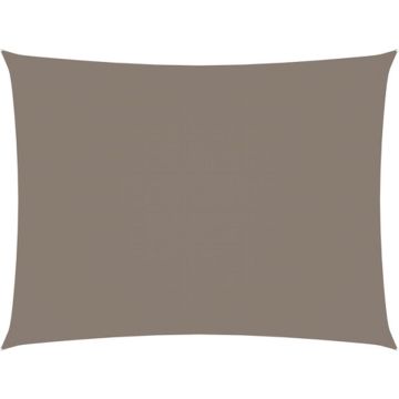 vidaXL Zonnescherm rechthoekig 6x7 m oxford stof taupe