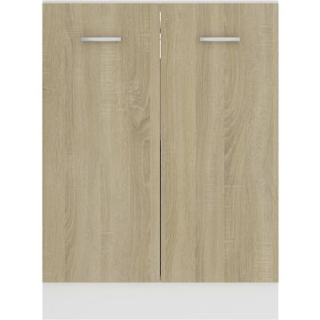 vidaXL Onderkast 60x46x81,5 cm bewerkt hout sonoma eikenkleurig