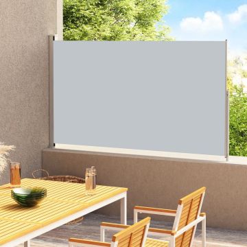 vidaXL Tuinscherm uittrekbaar 200x300 cm grijs