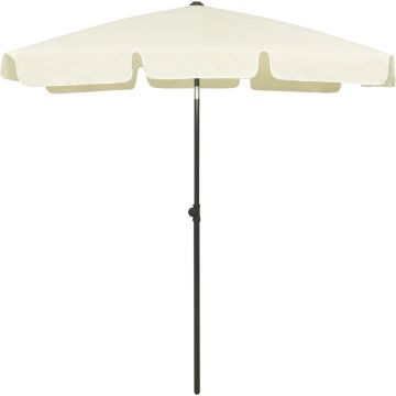 vidaXL Strandparasol 180x120 cm zandgeel