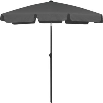 vidaXL Strandparasol 180x120 cm antracietkleurig