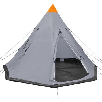 vidaXL Tent 4-persoons grijs