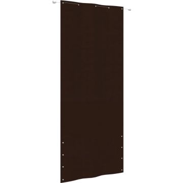 vidaXL Balkonscherm 100x240 cm oxford stof bruin