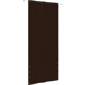 vidaXL Balkonscherm 120x240 cm oxford stof bruin