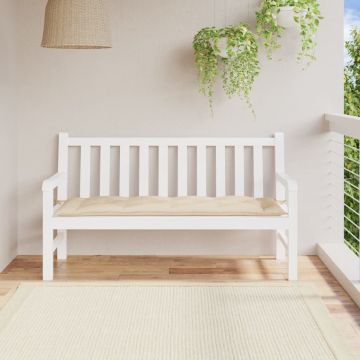 vidaXL Tuinbankkussen 150x50x7 cm oxford stof beige