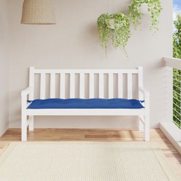 vidaXL Tuinbankkussen 150x50x7 cm oxford stof blauw