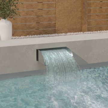 vidaXL Waterval met LED's 45x34x14 cm roestvrij staal 304