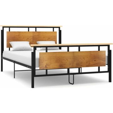 vidaXL Bedframe metaal 140x200 cm