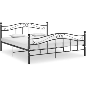 vidaXL Bedframe metaal zwart 180x200 cm