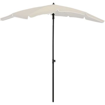 vidaXL Parasol met paal 200x130 cm zandkleurig