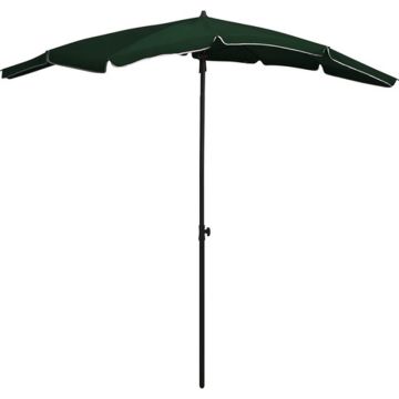 vidaXL Parasol met paal 200x130 cm groen