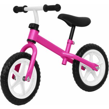 vidaXL Loopfiets met 12 inch wielen roze