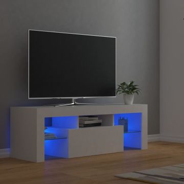 vidaXL Tv-meubel met LED-verlichting 120x35x40 cm wit