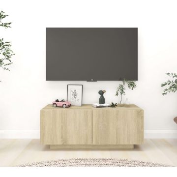 vidaXL Tv-meubel 100x35x40 cm spaanplaat sonoma eikenkleurig