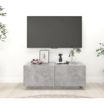 vidaXL Tv-meubel 100x35x40 cm spaanplaat betongrijs