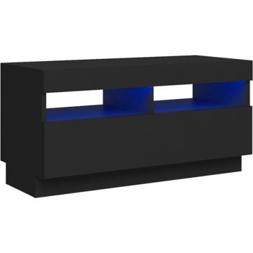 vidaXL Tv-meubel met LED-verlichting 80x35x40 cm zwart