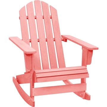 vidaXL Schommelstoel Adirondack massief vurenhout roze