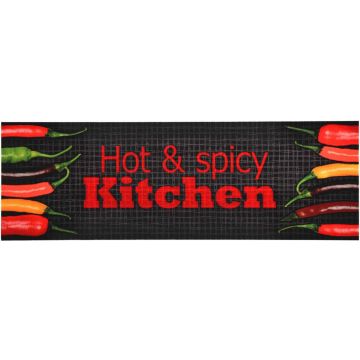 vidaXL Keukenmat wasbaar Hot &amp; Spicy 60x300 cm