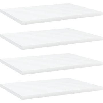 vidaXL Wandschappen 4 st 40x30x1,5 cm spaanplaat wit