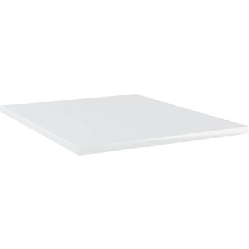 vidaXL Wandschappen 8 st 40x50x1,5 cm spaanplaat hoogglans wit