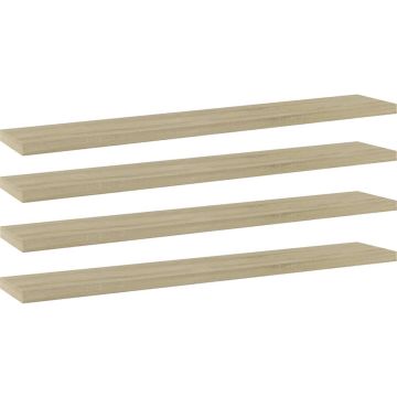 vidaXL-Wandschappen-4-st-60x10x1,5-cm-spaanplaat-sonoma-eikenkleurig