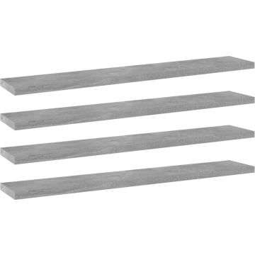 vidaXL-Wandschappen-4-st-60x10x1,5-cm-spaanplaat-betongrijs