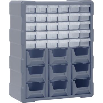 vidaXL Organiser met 39 lades 38x16x47 cm