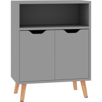 vidaXL Dressoir 60x30x72 cm spaanplaat grijs