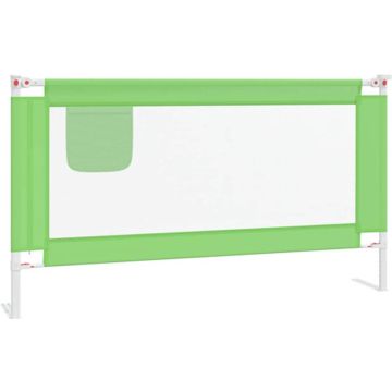 vidaXL Bedhekje peuter 150x25 cm stof groen