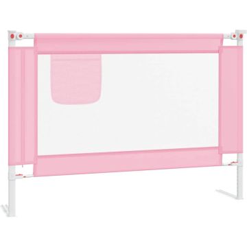 vidaXL Bedhekje peuter 90x25 cm stof roze