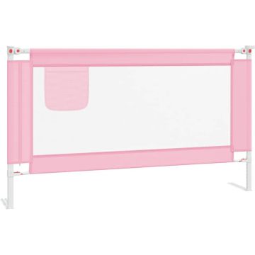 vidaXL Bedhekje peuter 140x25 cm stof roze