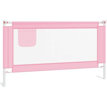 vidaXL Bedhekje peuter 150x25 cm stof roze