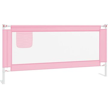 vidaXL Bedhekje peuter 190x25 cm stof roze