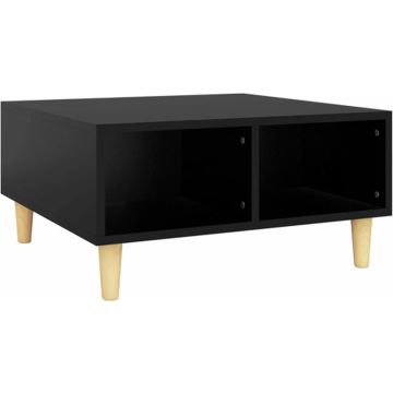 vidaXL Salontafel 60x60x30 cm spaanplaat zwart