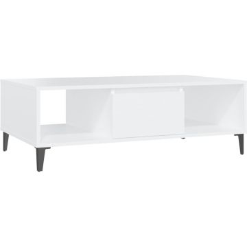 vidaXL Salontafel 103,5x60x35 cm spaanplaat wit