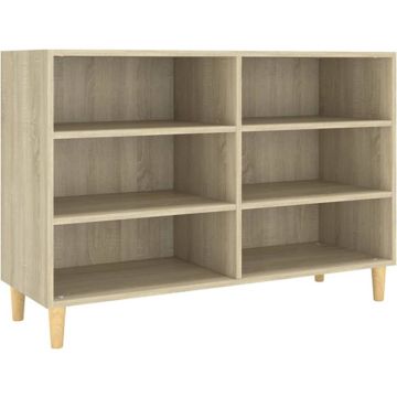 vidaXL Dressoir 103,5x35x70 cm bewerkt hout sonoma eikenkleurig